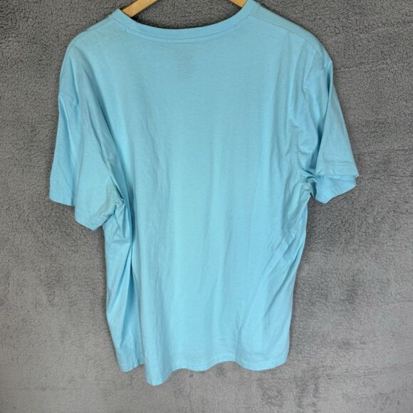 S Polo Ralph Lauren Shirt Mens L Blue Short Sleeve‎ Classic Fit Crewneck Tee - Picture 6 of 7